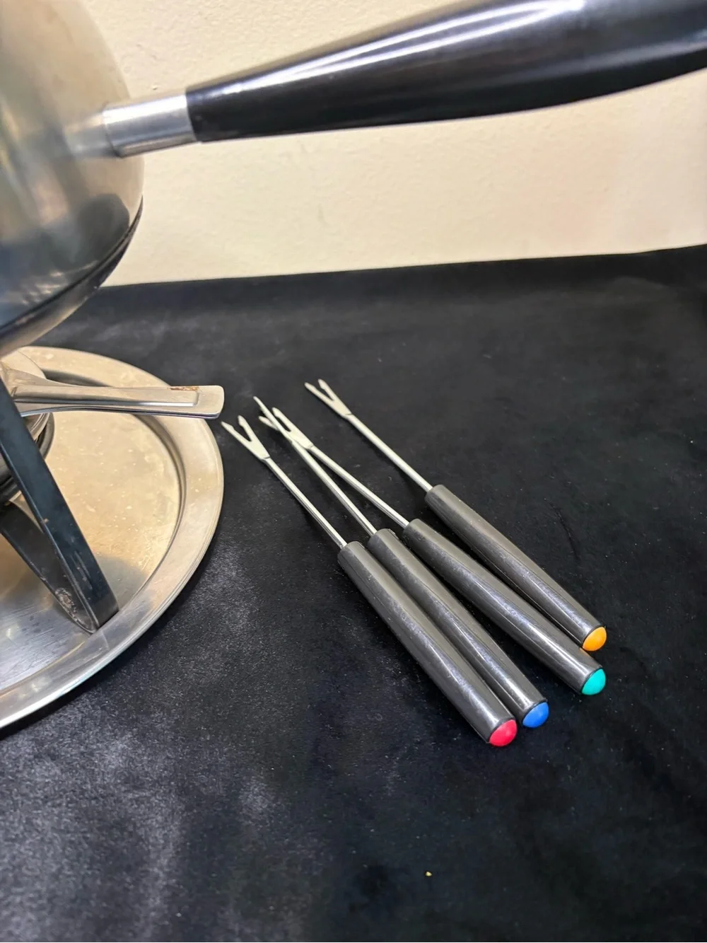WMF Cromargan Switzerland Vintage FonduePot Set